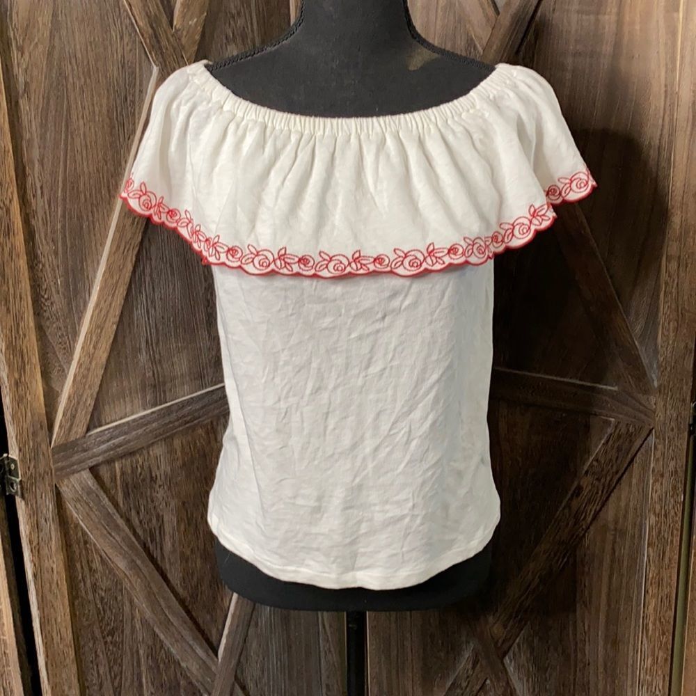 J Crew cold shoulder top